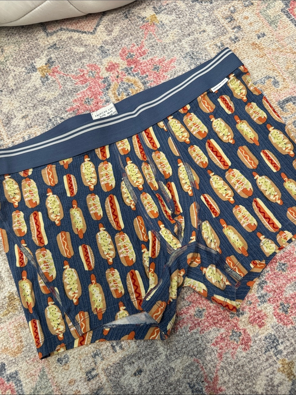 American Eagle Outfitters Navy Boxer Briefs with Novelty Print